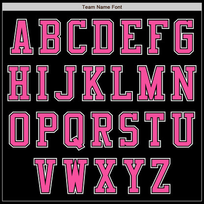 Custom Black Pink-White Authentic Baseball Jersey - Sky-Custom