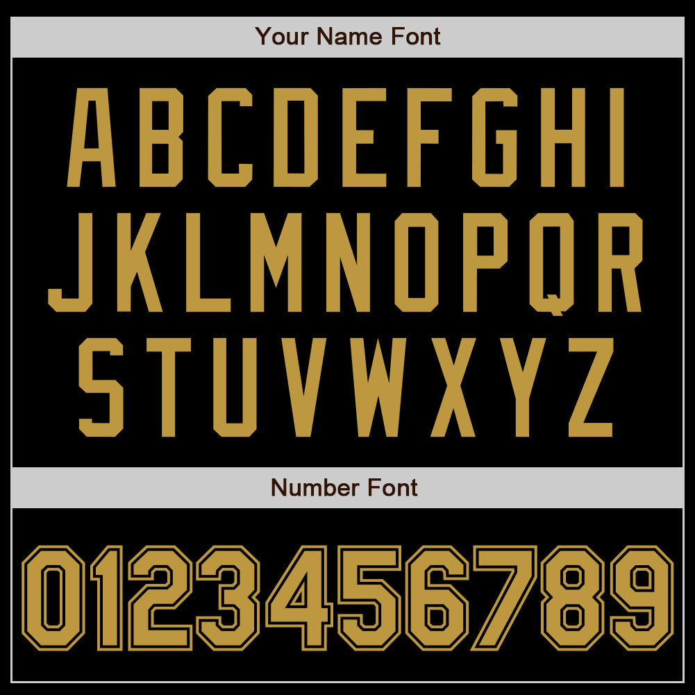 Custom Black Old Gold Authentic Baseball Jersey - Sky-Custom