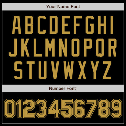 Custom Black Old Gold Authentic Baseball Jersey - Sky-Custom