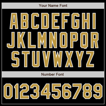 Custom Black Old Gold-White Authentic Baseball Jersey - Sky-Custom