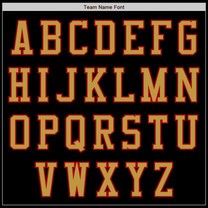 Custom Black Old Gold-Red Authentic Baseball Jersey - Sky-Custom