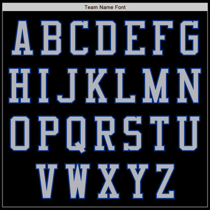 Custom Black Gray-Royal Authentic Baseball Jersey - Sky-Custom