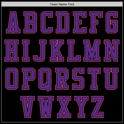 Custom Black Pink-Purple Authentic Baseball Jersey - Sky-Custom