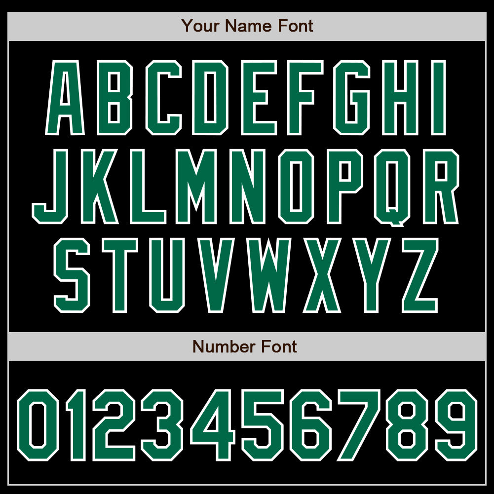 Custom Black Kelly Green-White Authentic Baseball Jersey - Sky-Custom