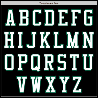 Custom Black White-Kelly Green Authentic Baseball Jersey - Sky-Custom