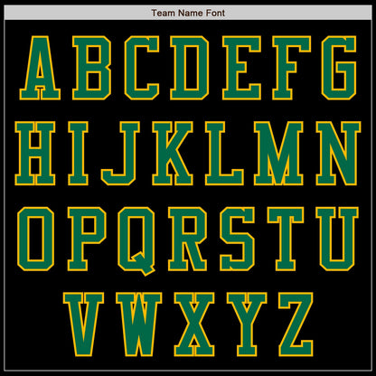 Custom Black Kelly Green-Gold Authentic Baseball Jersey - Sky-Custom