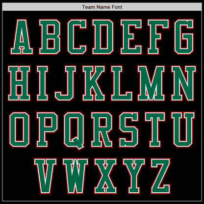Custom Black Red-Kelly Green Authentic Baseball Jersey - Sky-Custom