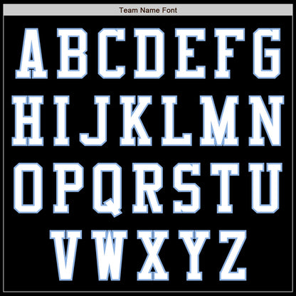 Custom Black White-Light Blue Authentic Baseball Jersey - Sky-Custom