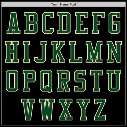 Custom Black Green-Cream Authentic Baseball Jersey - Sky-Custom