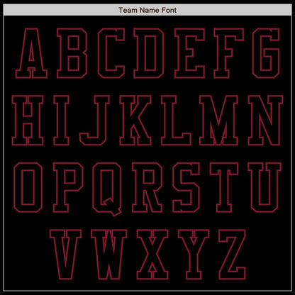 Custom Black Crimson Authentic Baseball Jersey - Sky-Custom