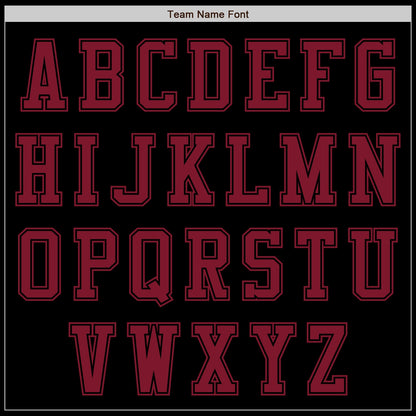 Custom Black Crimson Authentic Baseball Jersey - Sky-Custom