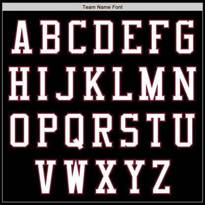 Custom Black White-Crimson Authentic Baseball Jersey - Sky-Custom