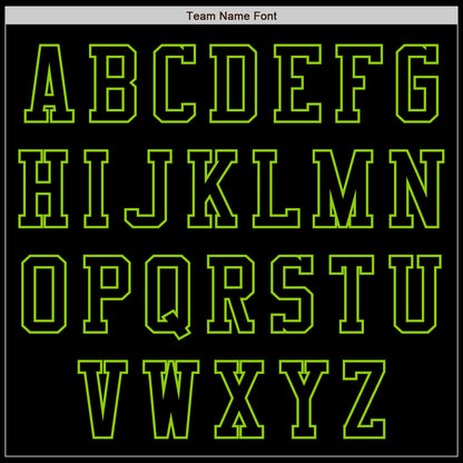 Custom Black Neon Green Authentic Baseball Jersey - Sky-Custom