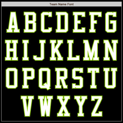 Custom Black White-Neon Green Authentic Baseball Jersey - Sky-Custom