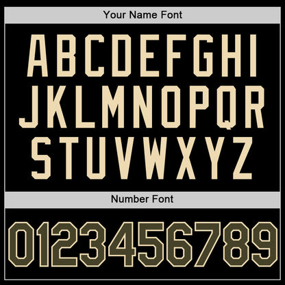 Custom Black Olive-Cream Authentic Basketball Jersey - Sky-Custom