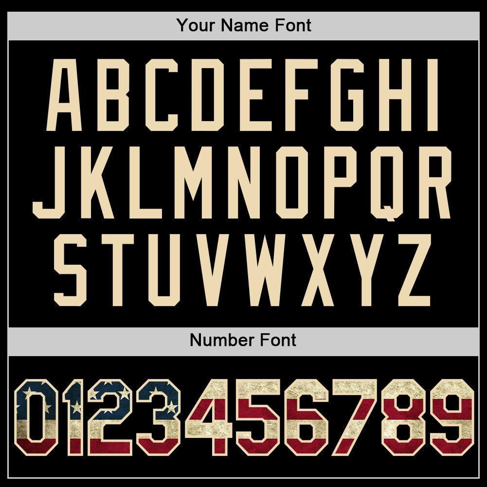 Custom Black Vintage USA Flag-Cream Authentic Basketball Jersey - Sky-Custom