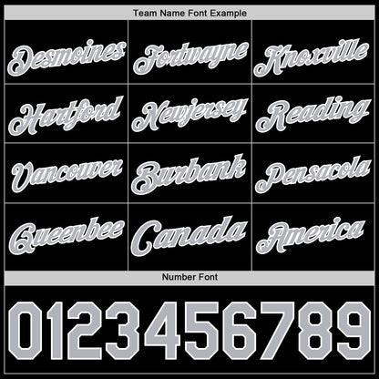 Custom Black Gray-White Authentic Basketball Jersey - Sky-Custom