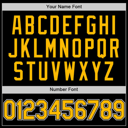 Custom Black Gold-White Authentic Basketball Jersey - Sky-Custom