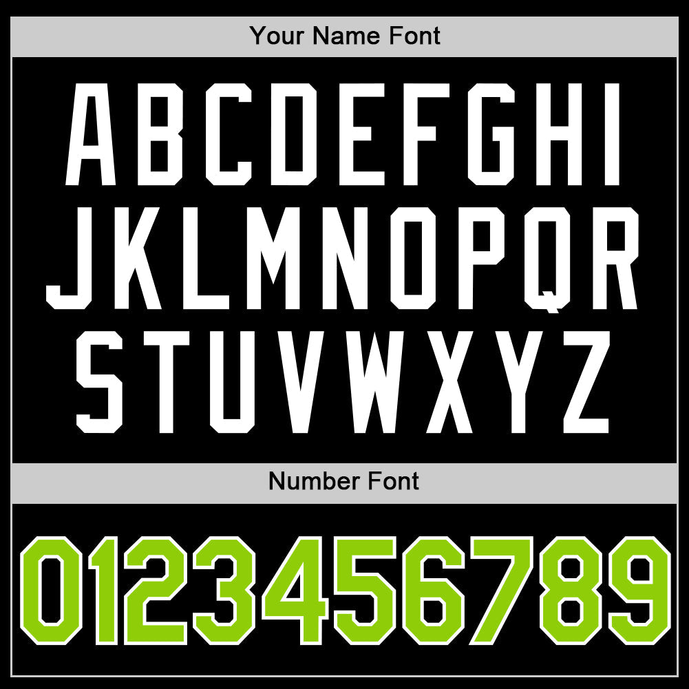 Custom Black Neon Green-White Authentic Basketball Jersey - Sky-Custom