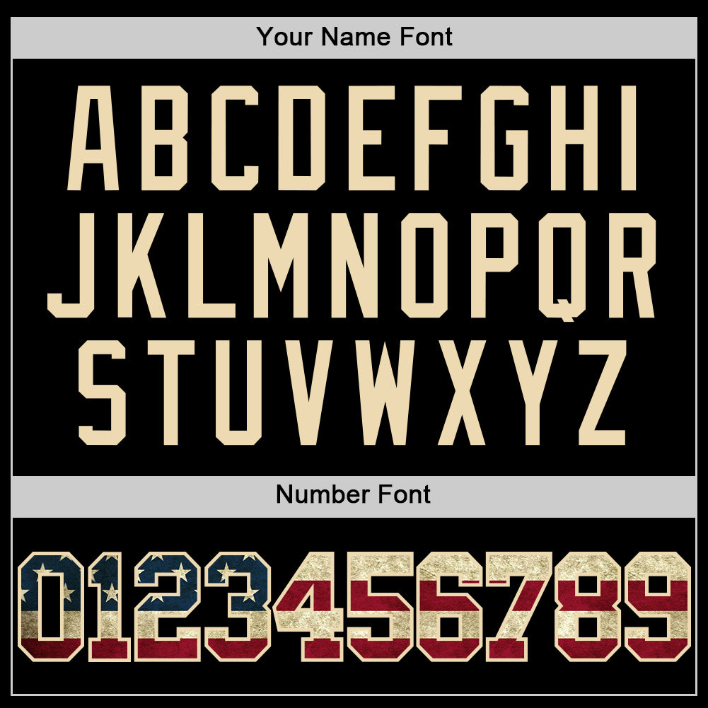 Custom Black Vintage USA Flag-Cream Authentic Basketball Jersey - Sky-Custom