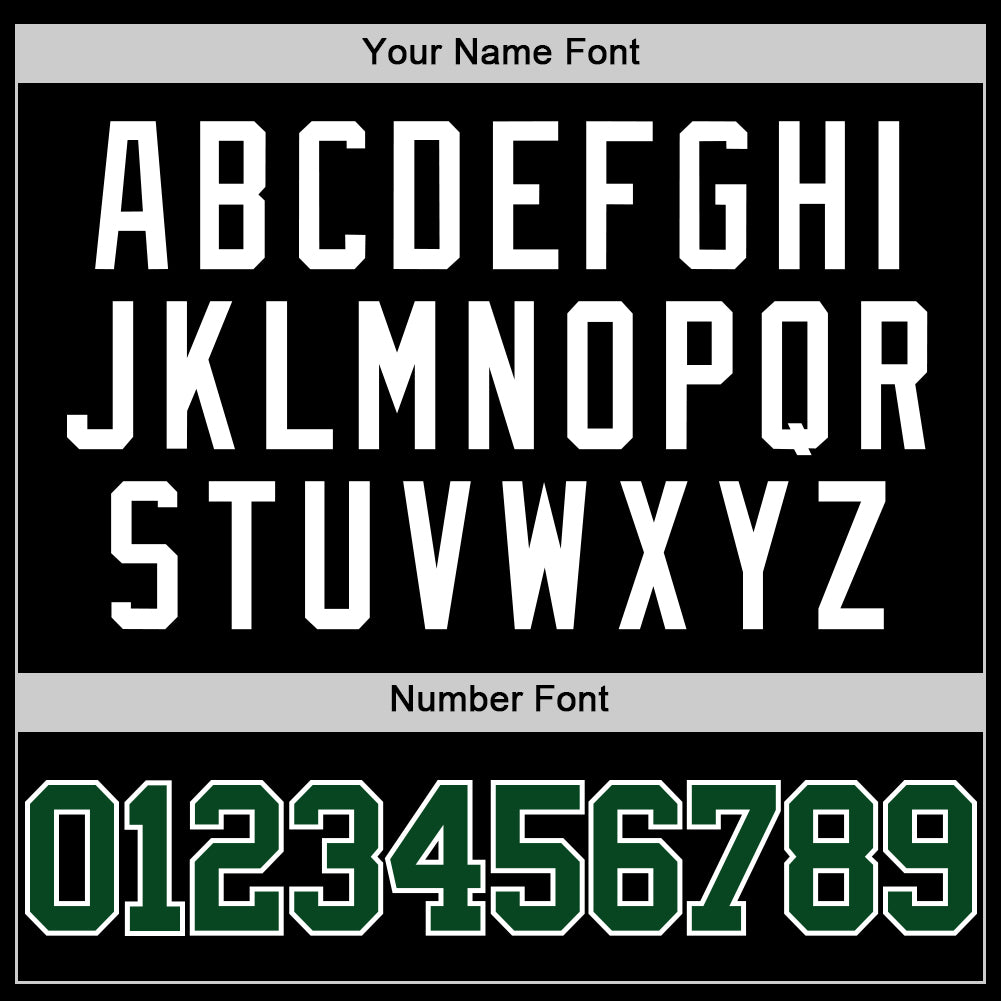 Custom Black Green-White Authentic Basketball Jersey - Sky-Custom