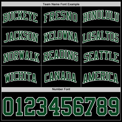 Custom Black Green-White Authentic Basketball Jersey - Sky-Custom