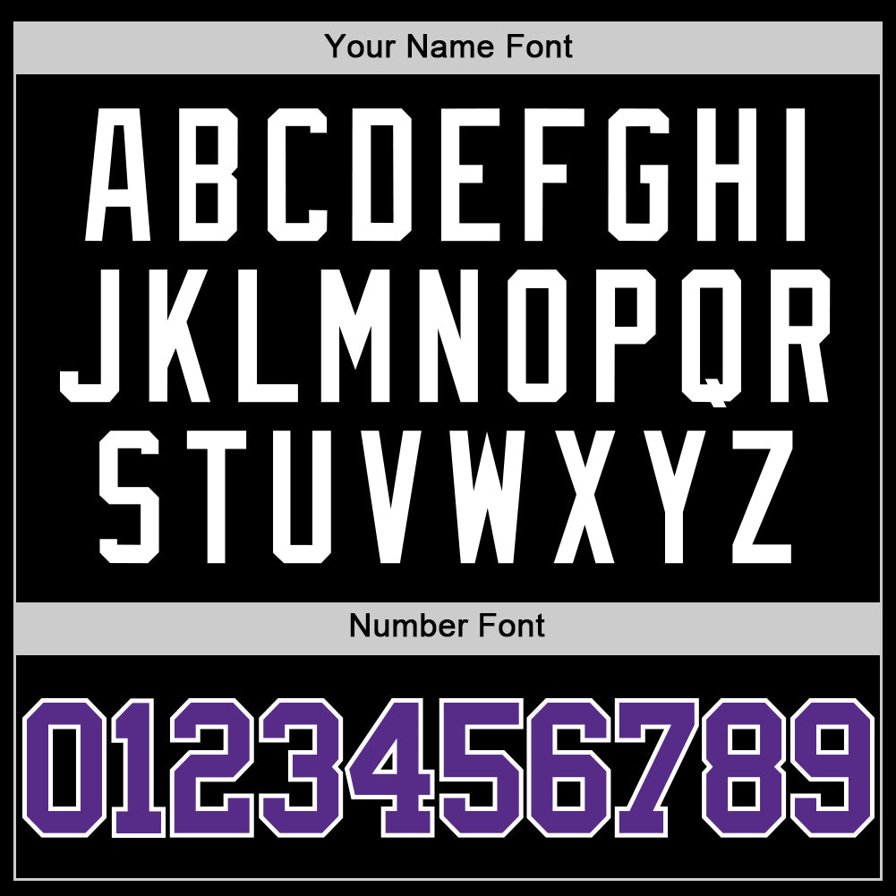 Custom Black Purple-White Authentic Basketball Jersey - Sky-Custom