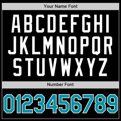 Custom Black Teal-White Authentic Basketball Jersey - Sky-Custom