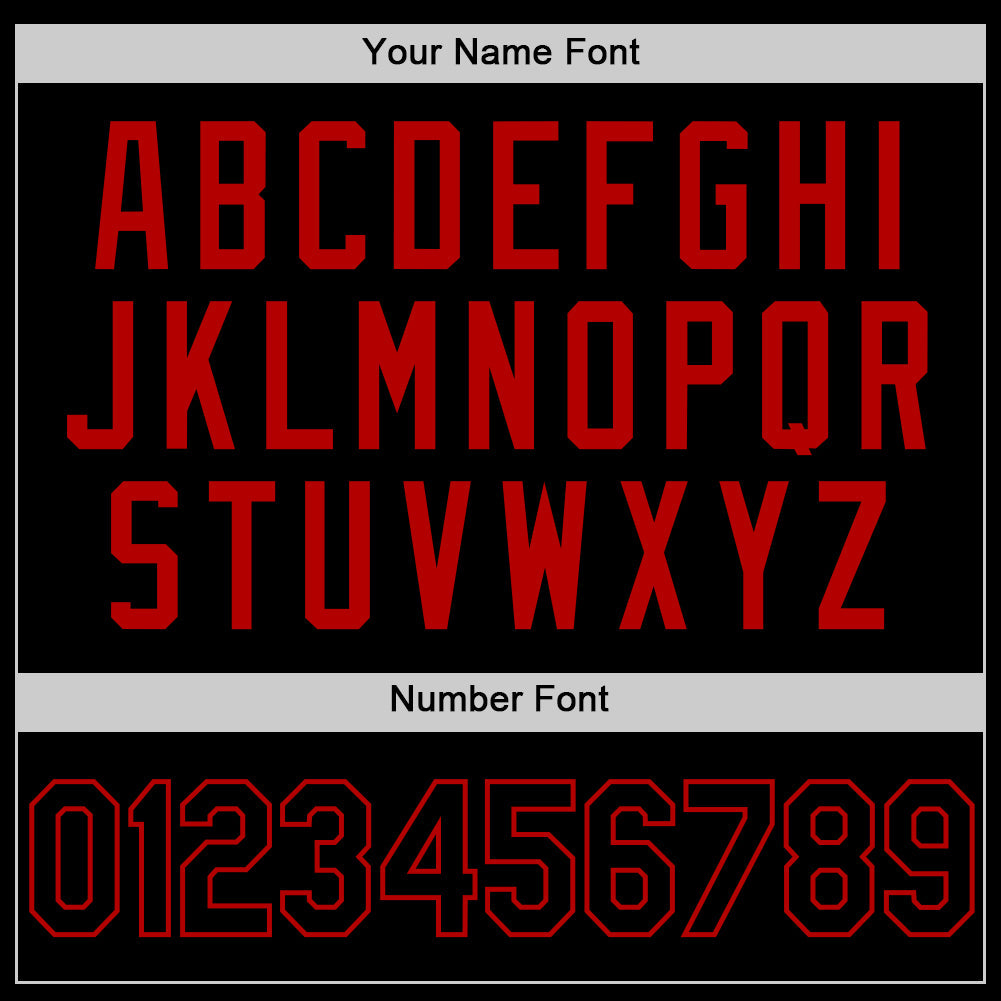 Custom Black Red Authentic Basketball Jersey - Sky-Custom