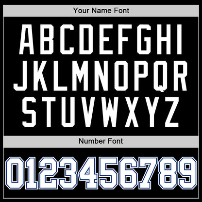 Custom Black White-Royal Authentic Basketball Jersey - Sky-Custom