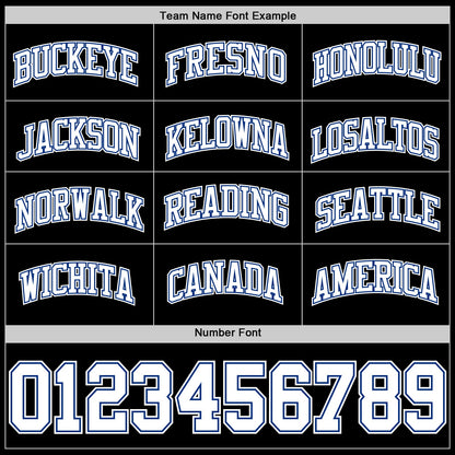 Custom Black White-Royal Authentic Basketball Jersey - Sky-Custom