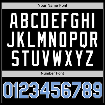 Custom Black Light Blue-White Authentic Basketball Jersey - Sky-Custom