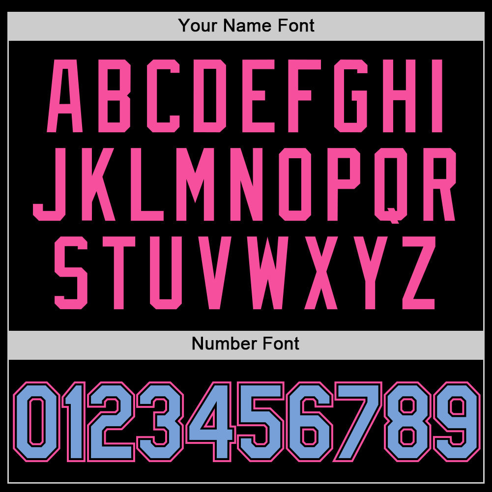 Custom Black Light Blue-Pink Authentic Basketball Jersey - Sky-Custom