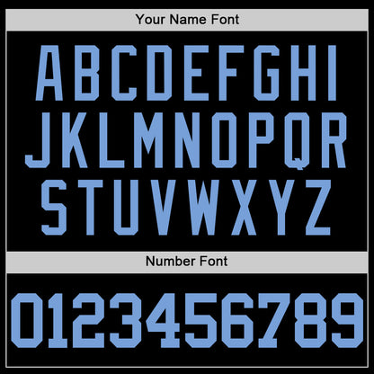 Custom Black Light Blue Authentic Basketball Jersey - Sky-Custom