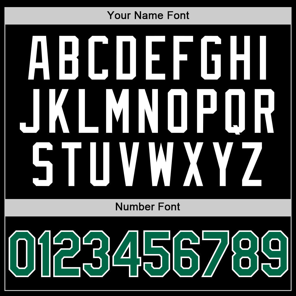 Custom Black Kelly Green-White Authentic Basketball Jersey - Sky-Custom