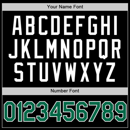 Custom Black Kelly Green-White Authentic Basketball Jersey - Sky-Custom