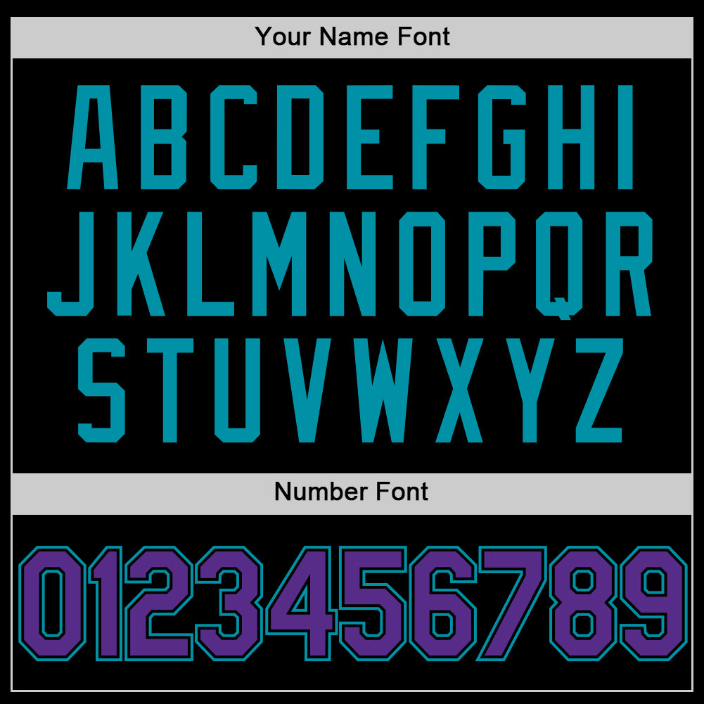 Custom Black Purple-Teal Authentic Basketball Jersey - Sky-Custom