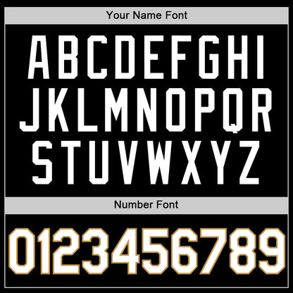 Custom Black White-Old Gold Authentic Basketball Jersey - Sky-Custom