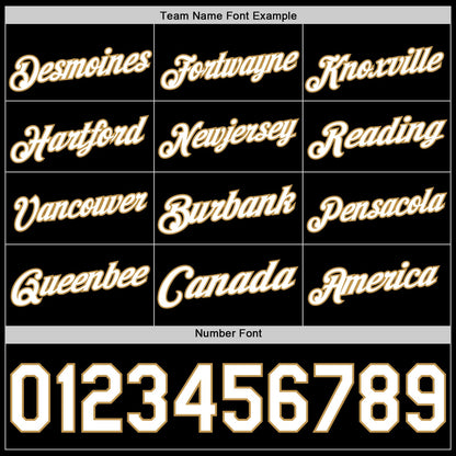 Custom Black White-Old Gold Authentic Basketball Jersey - Sky-Custom