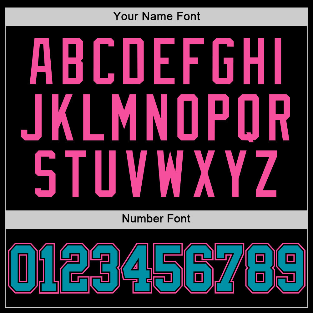 Custom Black Teal-Pink Authentic Basketball Jersey - Sky-Custom