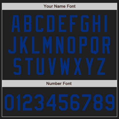Custom Black Royal Authentic Baseball Jersey - Sky-Custom