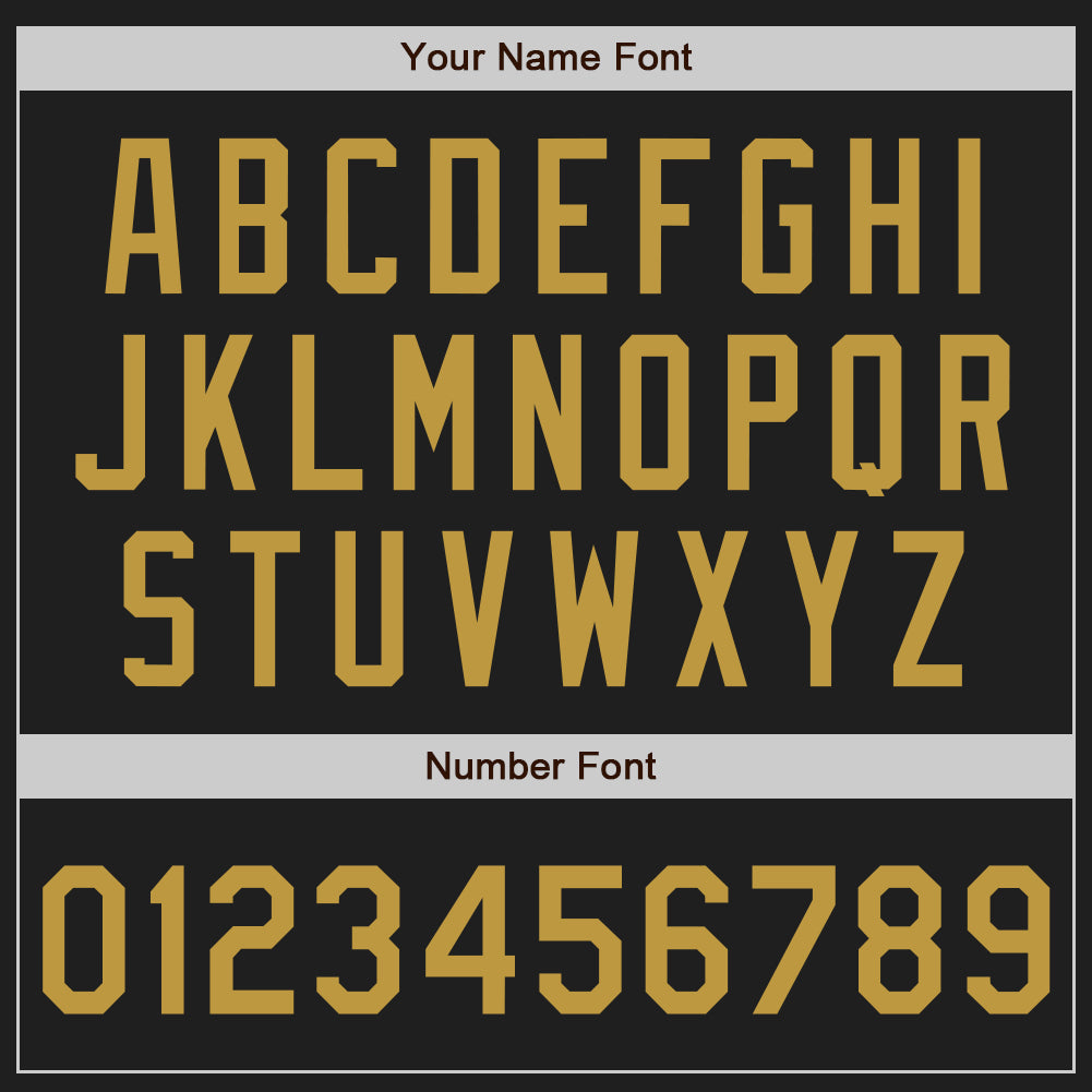 Custom Black Old Gold Authentic Baseball Jersey - Sky-Custom