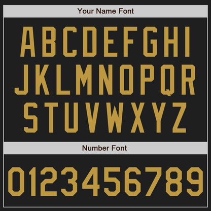 Custom Black Old Gold Authentic Baseball Jersey - Sky-Custom