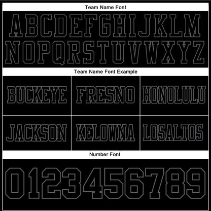 Custom Black Steel Gray Mesh Authentic Football Jersey - Sky-Custom