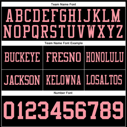 Custom Black Medium Pink Mesh Authentic Football Jersey - Sky-Custom