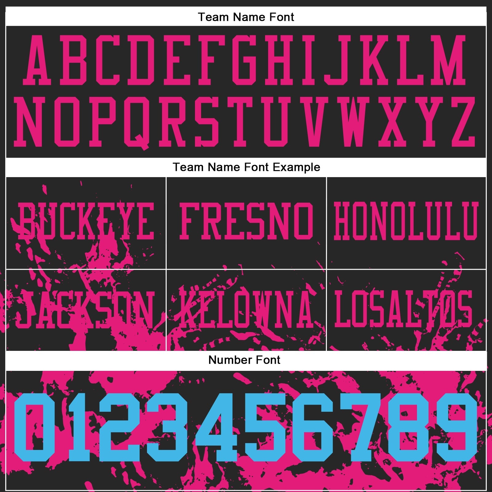 Custom Black Sky Blue-Hot Pink Splash Mesh Authentic Football Jersey - Sky-Custom