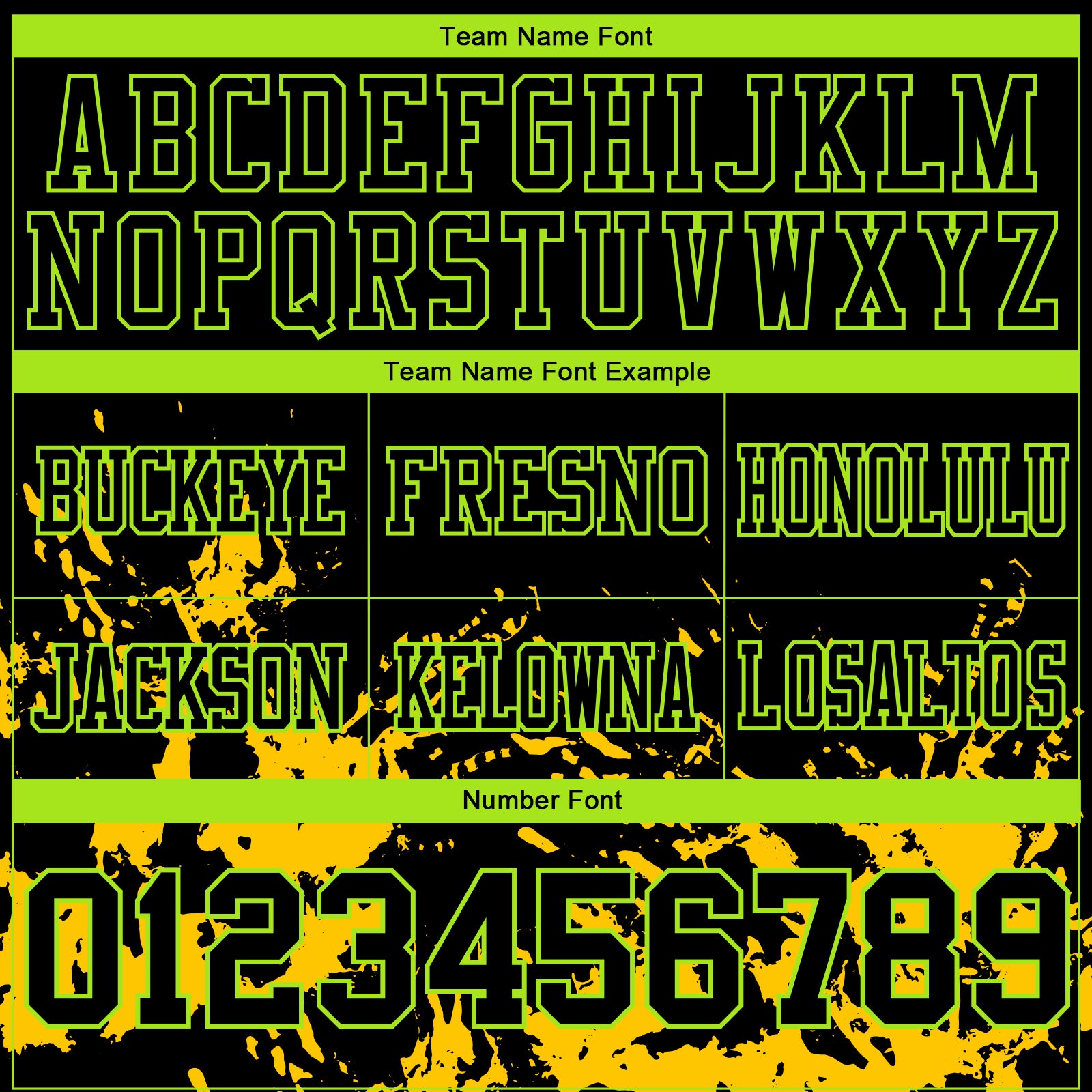 Custom Black Yellow-Neon Green Splash Mesh Authentic Football Jersey - Sky-Custom