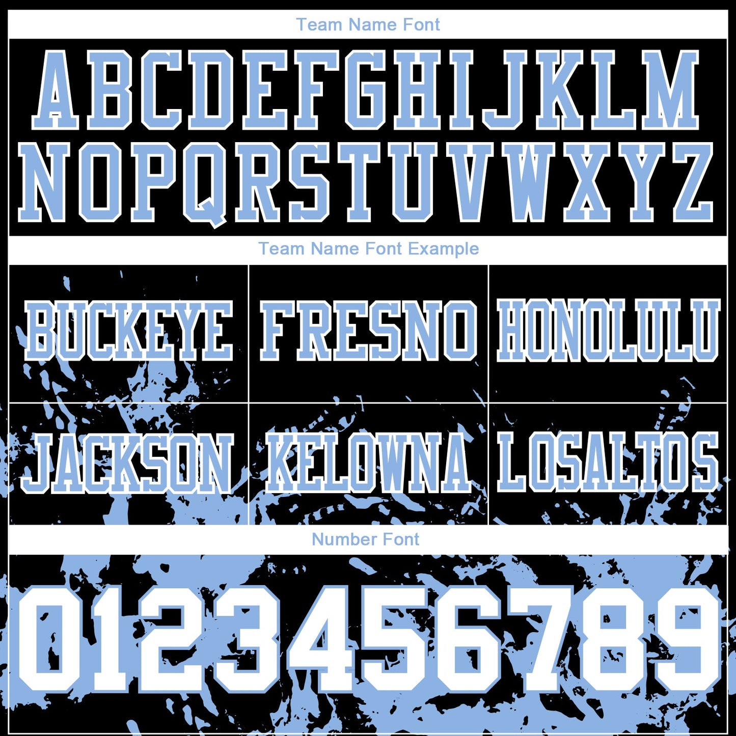 Custom Black White-Light Blue Splash Mesh Authentic Football Jersey - Sky-Custom