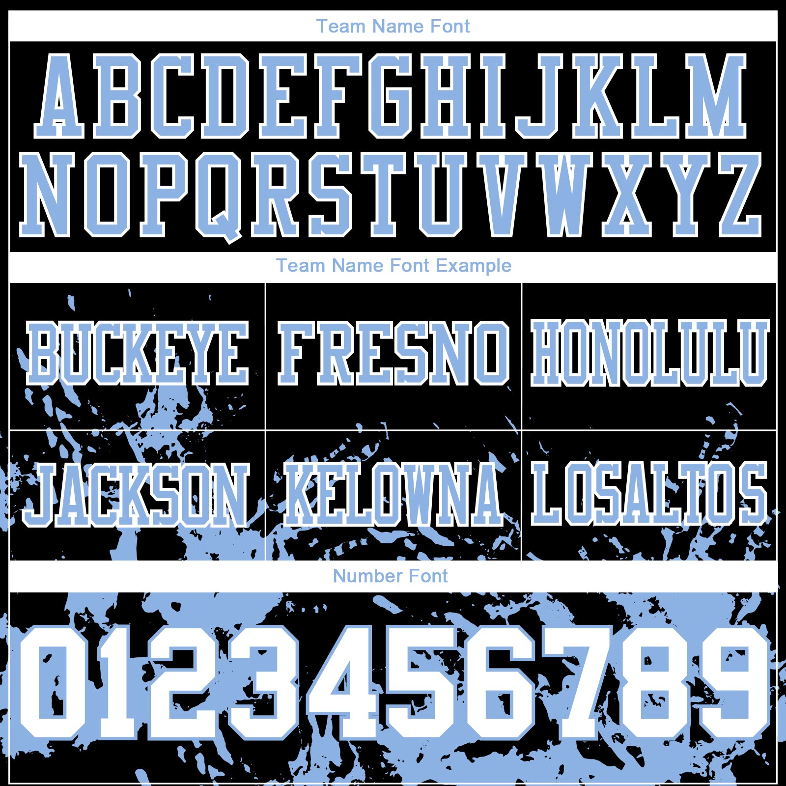 Custom Black White-Light Blue Splash Mesh Authentic Football Jersey - Sky-Custom