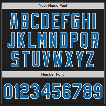 Custom Black Blue-White Authentic Baseball Jersey - Sky-Custom